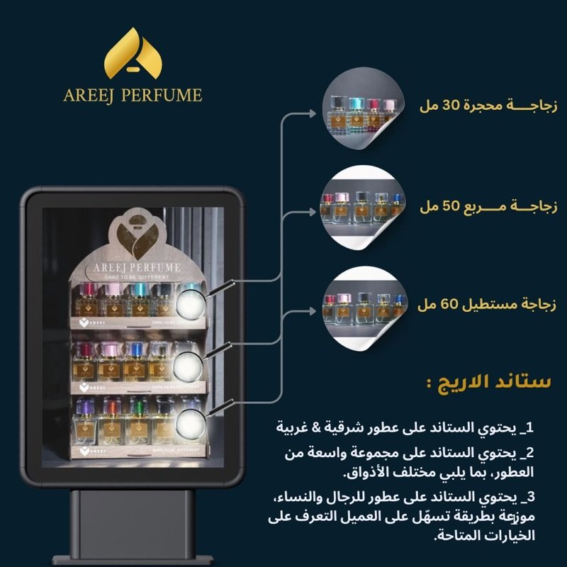تصميم ستاند عطور من علي